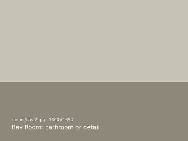 Bay Room en-suite with a walk-in shower