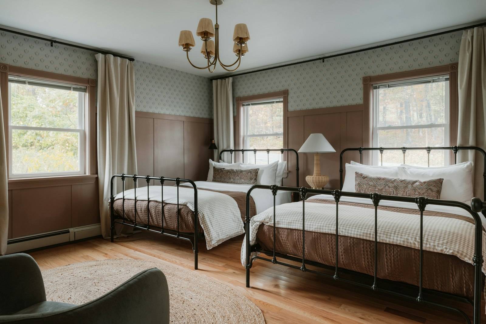 The family room, with two double beds